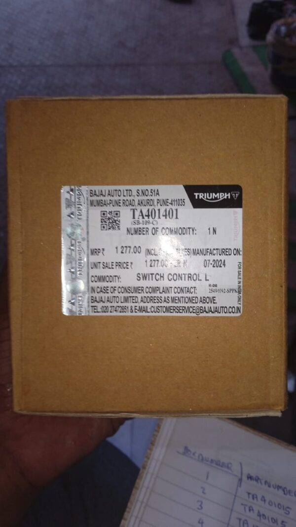 SWITCH CONTROL LH TRIUMPH -TA401401