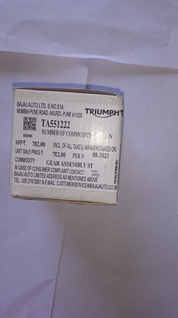 GEAR ASSEMBLY STARTER COUNTER I TRIUMPH -TA551222