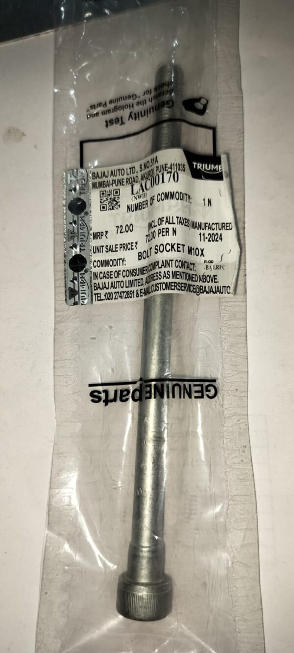 BOLT SOCKET M10X1.25 -LAC00170
