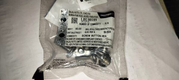 SCREW BUTTON HEAD STEP M6X1 -LBU00189