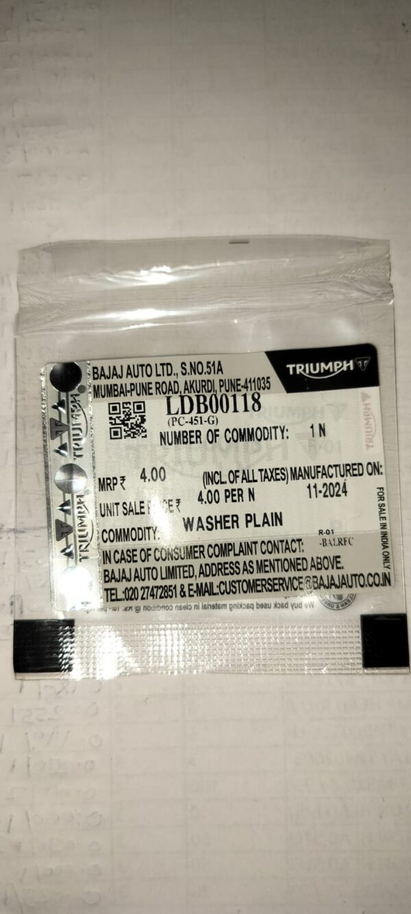 WASHER PLAIN -LDB00118