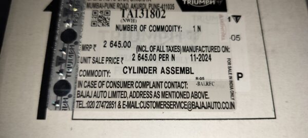 CYLINDER ASSEMBLY MASTER FRONT -TA131802