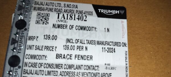 BRACE FENDER -TA181402