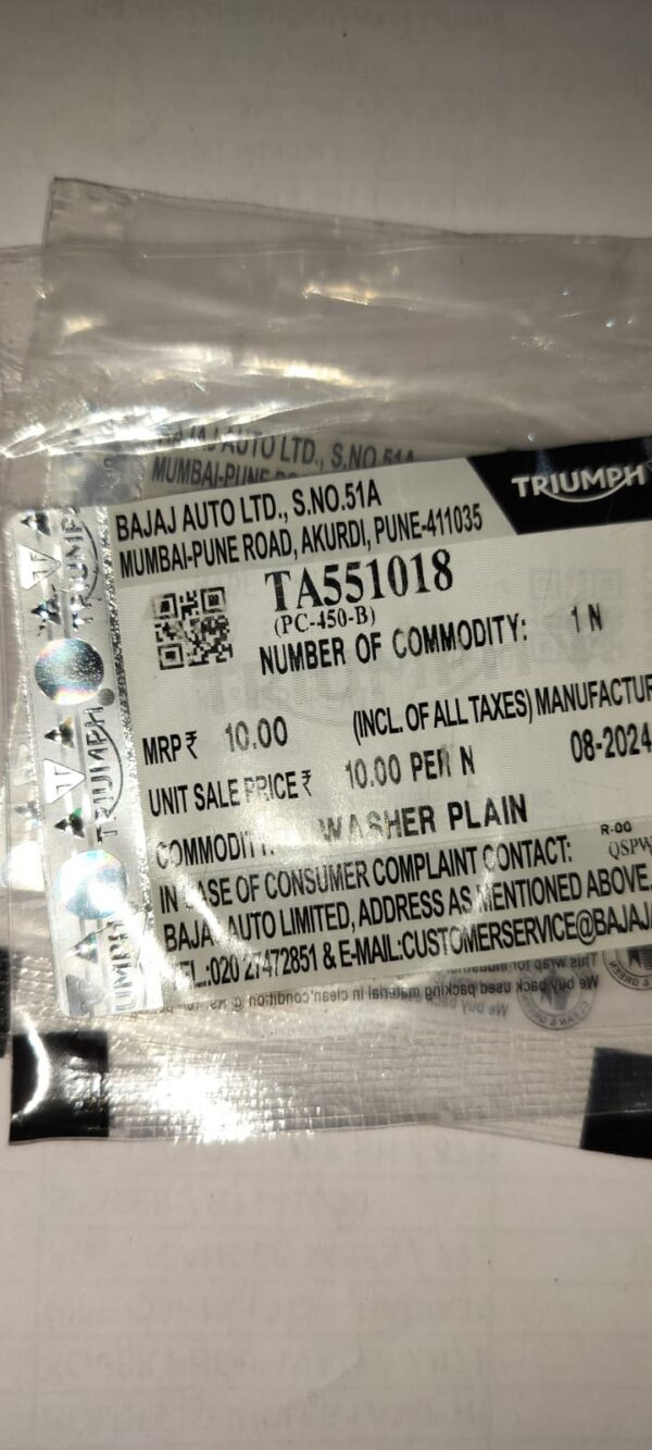 WASHER PLAIN -TA551018