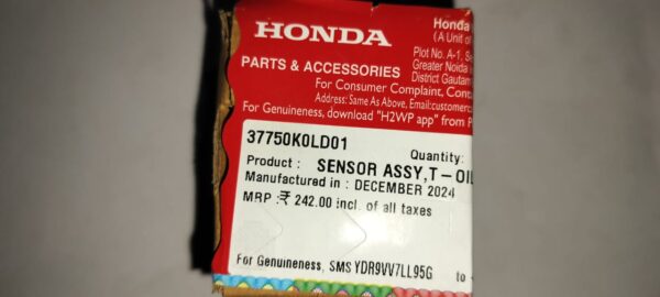 HONDA SENSOR ASSY., OIL TEMPERATURE  - 37750-K0L-D01