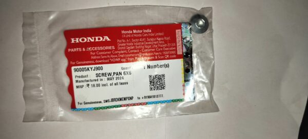 HONDA SCREW, PAN, 6X6  - 90005-KYJ-900