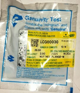 BAJAJ -NUT HEX FLANGE-M6X1XHT.6XCL6XBLK -LCG00030