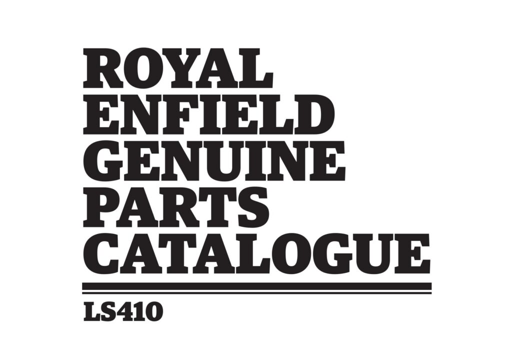 Royal Enfield LS410 Engines BS3 Catalogue