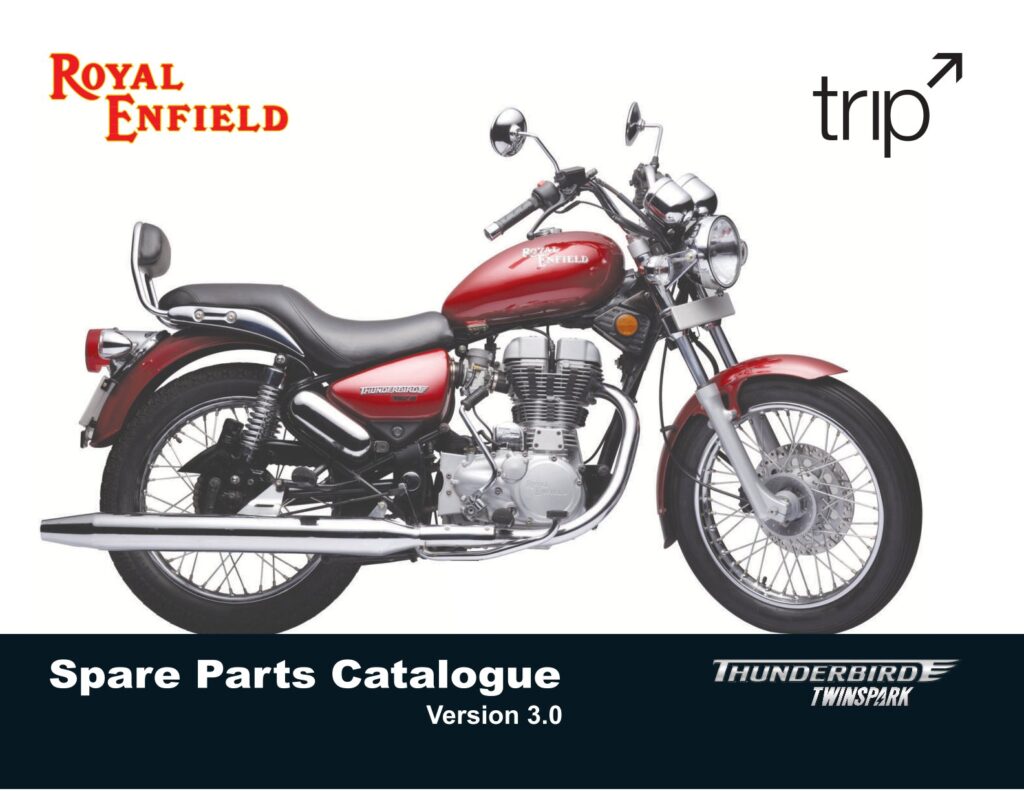 THUNDERBIRD TWINSPARK SPARE PARTS CATALOGUE